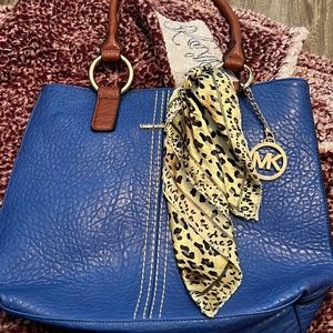 Dark blue Michael kors shoulder bag